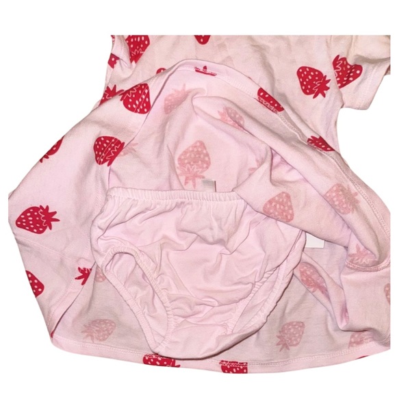 Cat & Jack Toddler Girls' Strawberry Short Sleeve
Dress - Pink 18M - Picture 2 of 7